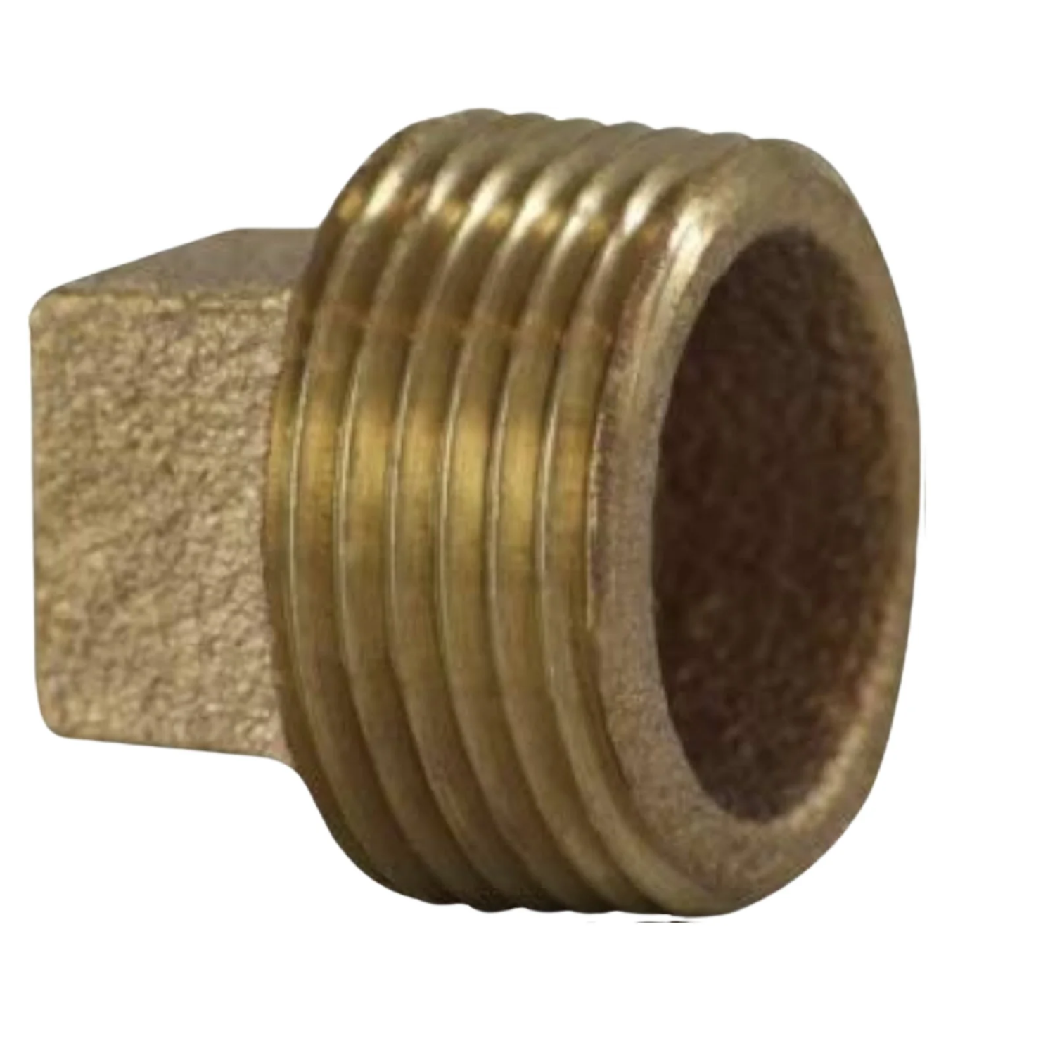 1/4"-BR PIPE FTG-CORED-SQ. HEAD-PLUG