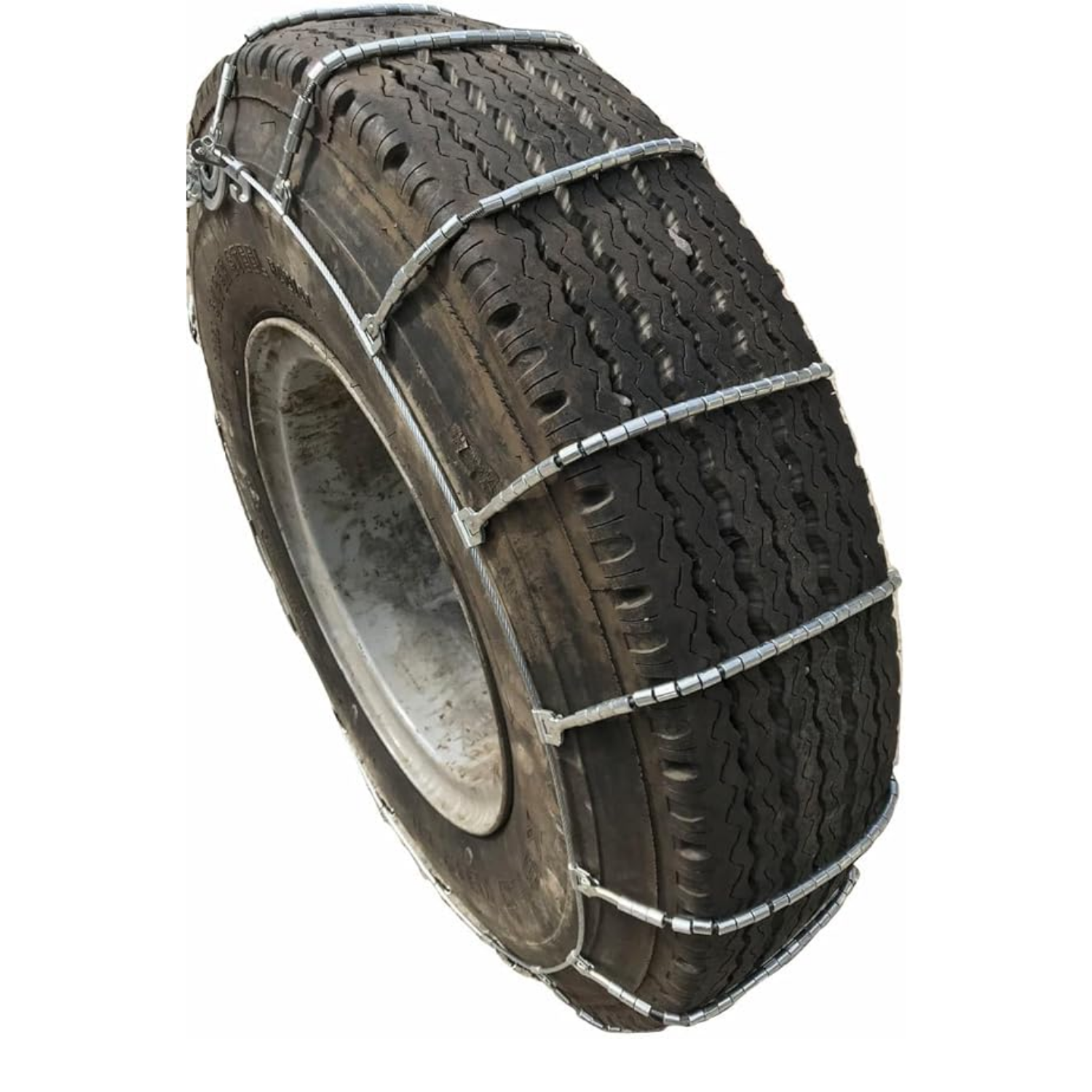 Tire Chains With V-Bar Alloy Steel, 11R22.5 and 295/75R22.5 (7±0.2MM, 2847CAM)