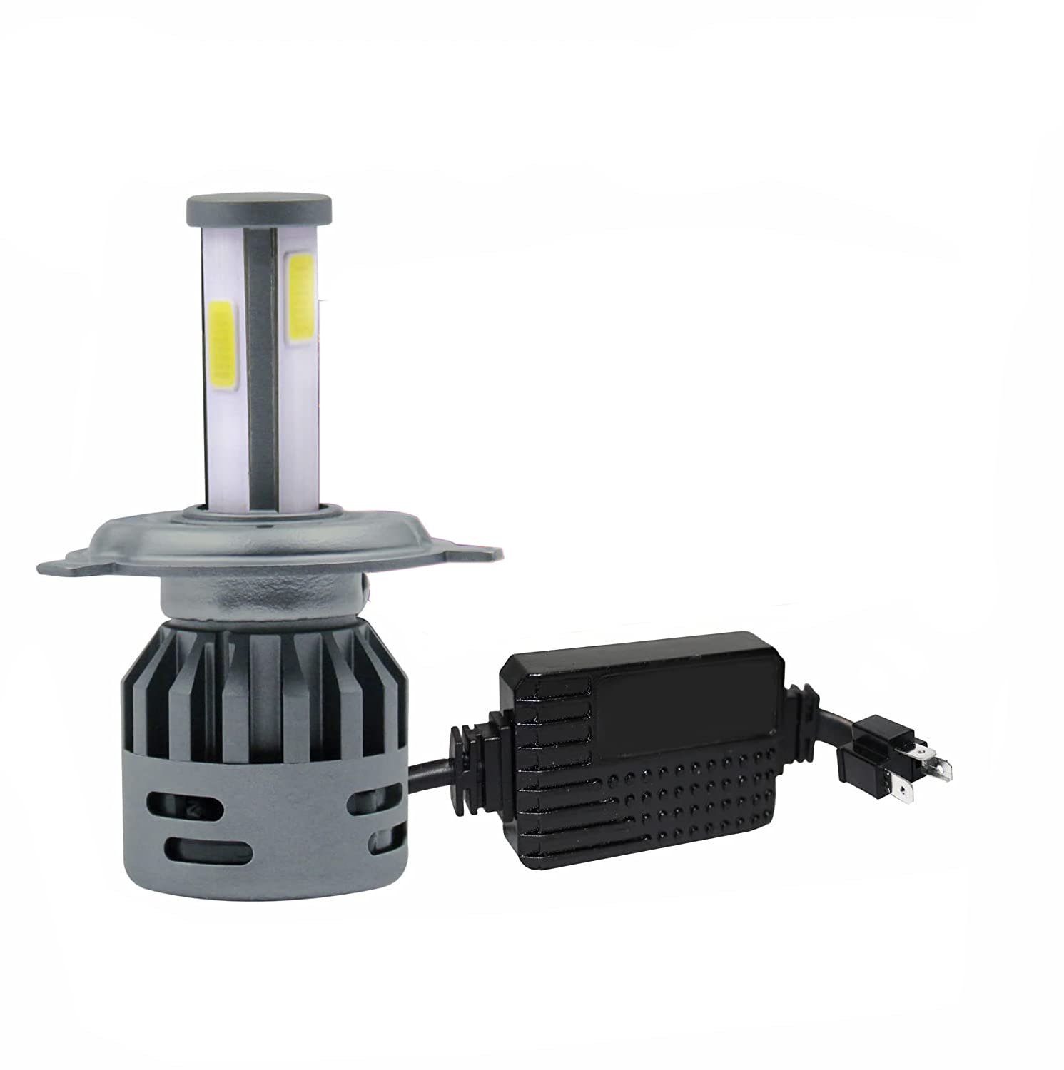 H4 LED Bulb, 25000LM Super Bright Hi/Low Beam