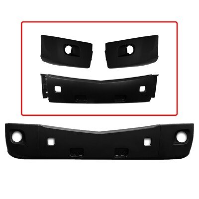 Center Bumper Black Peterbilt 579 2013-2020
