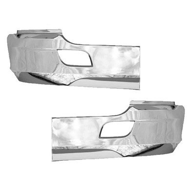LH Bumper Plastic Chrome,With Braccket Kenworth T680 2013-2021