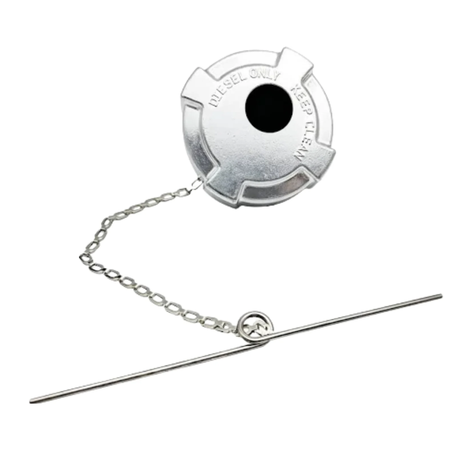 Aluminum Fuel cap 3"" - 8 NPSL Vented Fits Mack CV/ International Prostar